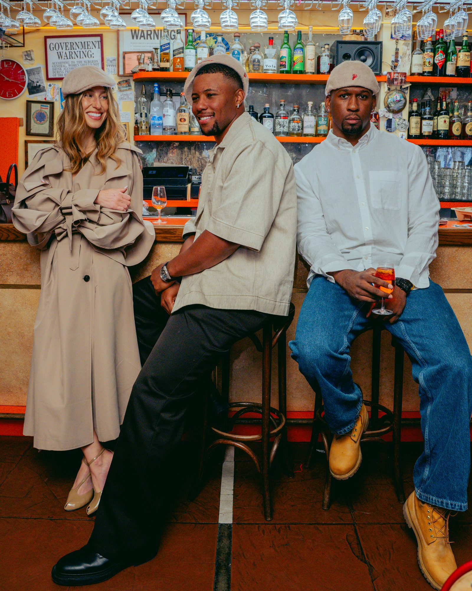 Three at the bar